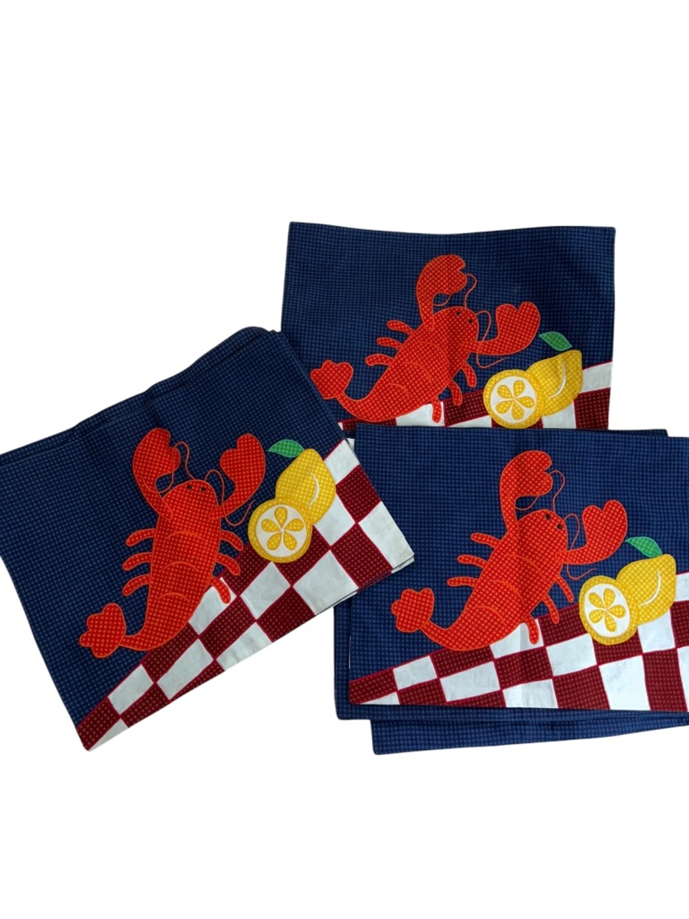 Crate & Barrel Lobster Placemats set 8 Hello Summer